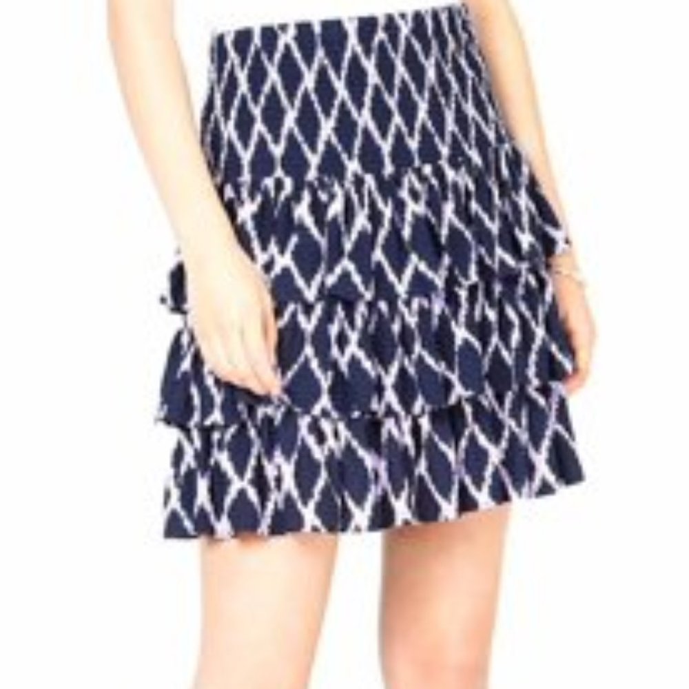 MICHAEL KORS Womens Purple Printed Above The Knee